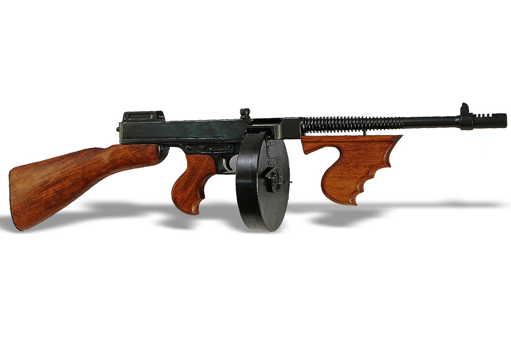 Реплика автомата Томпсона (M1928 submachine gun, USA 1928), выполненная из ...