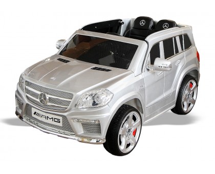Детская электромашина Мерседес GL63 AMG серебристый