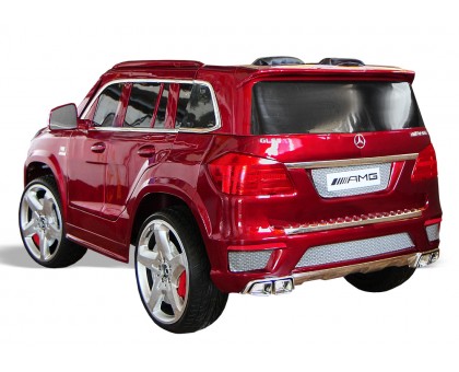 Детский электромобиль джип Mercedes Benz GL63 бордовый