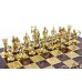 Шахматный набор "Лучники" золото/бронза красная доска 44x44 см