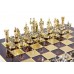 Шахматный набор "Греко-Римский" золото/серебро красная доска 28x28 см