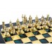 Шахматный набор "Греко-Римский" золото/антик зеленая доска 28x28 см