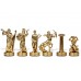 Шахматный набор "Греческие Боги" золото/серебро коричневая доска 36x36 см