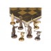 Шахматный набор "Олимпийские Игры" золото/бронза коричневая доска 36x36 см