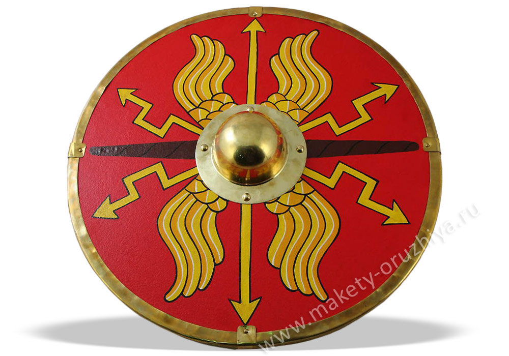 Круглый щит Парма (Parma Shield) деревянный Римский купить NA-36427