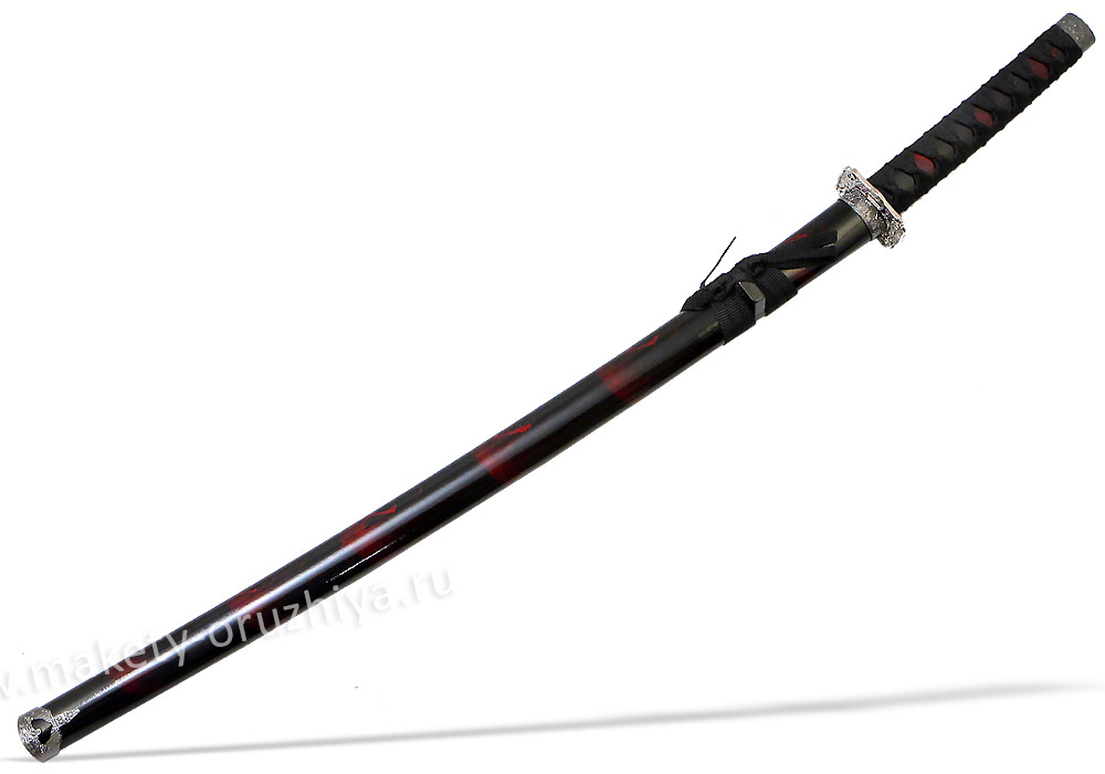 Роскошный меч Катана, черно-бордовые ножны купить в Москве JL-021-33-KA