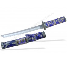 Японский нож Танто серебристо-синий