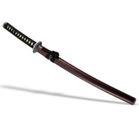 Вакидзаси самурайский меч классический красные ножны