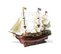 Модель корабля "USS Bonhomme Richard" большой США