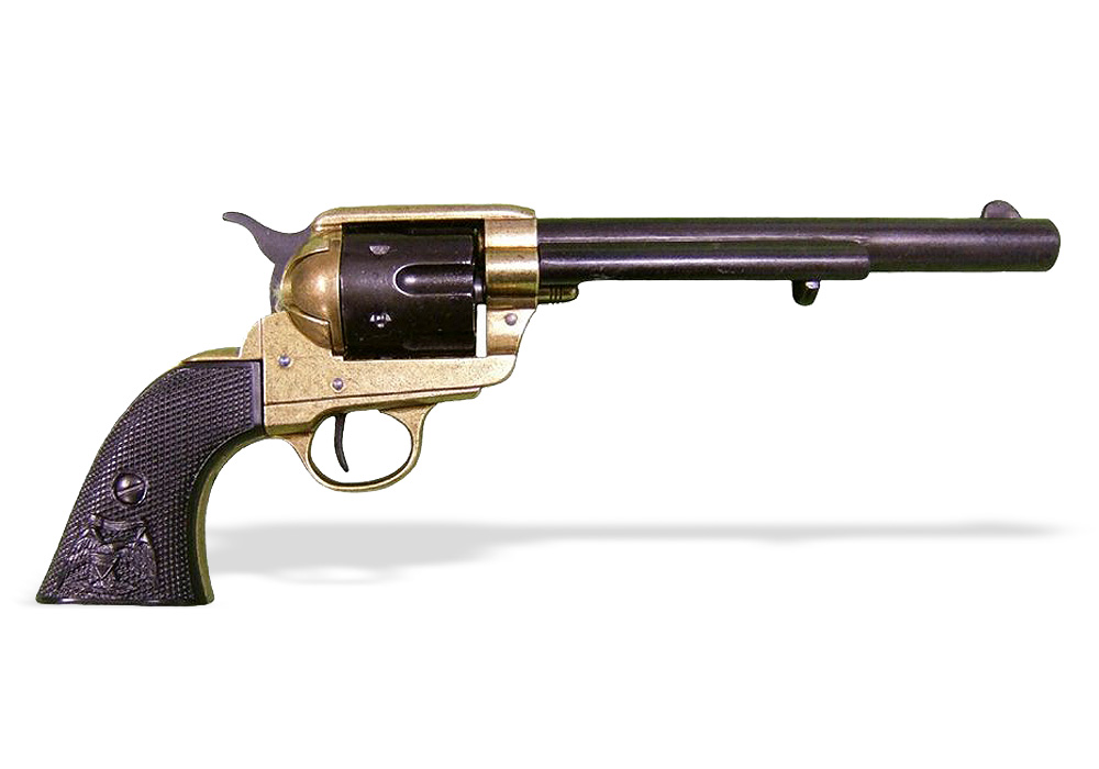 Модель револьвера Кольт миротворец (Peacemaker) с черным стволом 7½ 1873  г. купить в Москве DE-1109-L