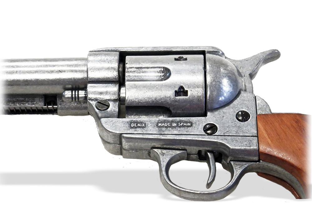Макет револьвера Кольт (Colt Single Action Army SAA) кавалерийская версия  .45 калибр 1873 года США купить в Москве DE-1191-G