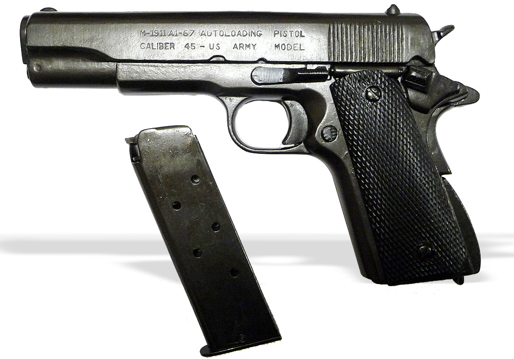 Пистолет Кольт 45 калибра 1911, фото и характеристики DE-1227