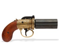Револьвер Пепербокс 1840 года золотой