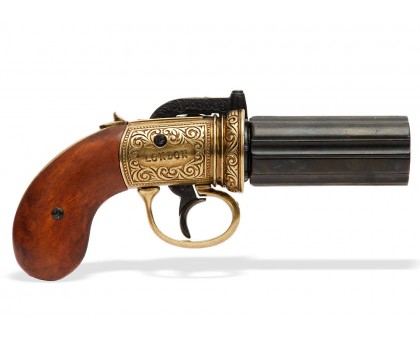 Револьвер Пепербокс 1840 года золотой