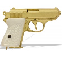 Пистолет Ваффен SSPPK наградной золотой