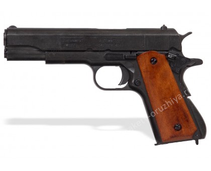 Пистолет Кольт м1911а1 45 калибра (Colt m1911a1) деревянные накладки разборный