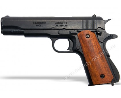 Пистолет Кольт м1911а1 45 калибра (Colt m1911a1) деревянные накладки
