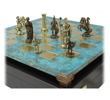 Шахматный набор "Греко-Римский" золото/бронза патинированная доска 44x44 см