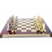 Шахматный набор "Олимпийские Игры" золото/серебро красная доска 36x36 см
