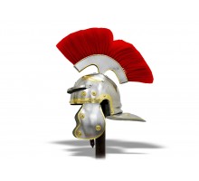 Шлем Центуриона Викинги с красным плюмажем