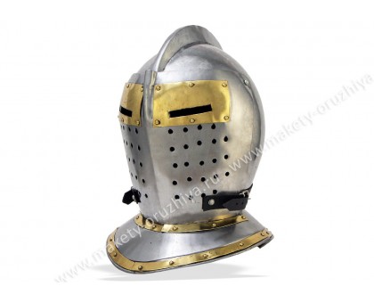 Шлем Турнирный рыцарский с шейной защитой