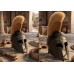 Шлем Коринфский Королевский с светлым плюмажем