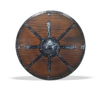 Щит круглый Викинга деревянный с умбоном