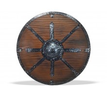 Щит круглый Викинга деревянный с умбоном