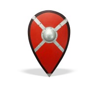 Щит каплевидный средневековый с умбоном «Крест» нормандский