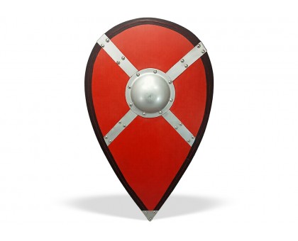 Щит каплевидный средневековый с умбоном «Крест» нормандский