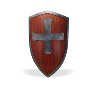 Щит Крестоносца деревянный с крестом