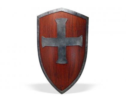 Щит Крестоносца деревянный с крестом