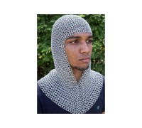 Кольчужный капюшон-койф с пелериной средневековый