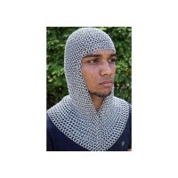 Кольчужный капюшон-койф с пелериной средневековый