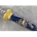 Японская Катана "Blue Lotus Blade" золотисто-синяя