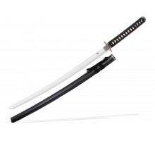 Японская катана "Silver Hamon" черные ножны