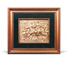Панно "На Куликовом поле" 48x40 см. сусальное золото