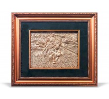 Панно "Монах Александр Пересвет" 48x40 см. сусальное золото