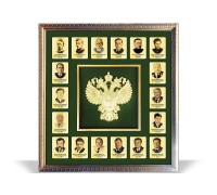 Панно "Прокуратура" 50x54 см. сусальное золото