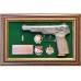 Панно с пистолетом Стечкин с наградами СССР в подарочной коробке