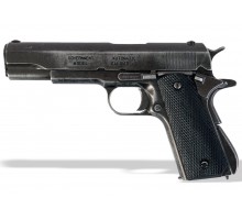 Пистолет Кольт м1911а1 45 калибра (Colt m1911a1) пластиковые накладки разборный состаренный