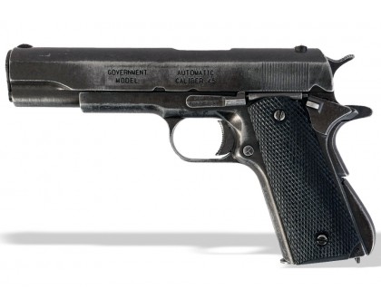 Пистолет Кольт м1911а1 45 калибра (Colt m1911a1) пластиковые накладки разборный состаренный