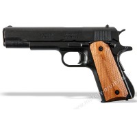 Пистолет Кольт м1911а1 45 калибра (Colt m1911a1) деревянные накладки с насечками