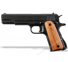 Пистолет Кольт м1911а1 45 калибра (Colt m1911a1) деревянные накладки с насечками