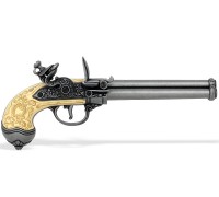 Пистолет трехствольный кремневый Италия Lorenzoni 1680 г.