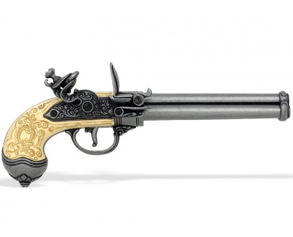 Пистолет трехствольный кремневый Италия Lorenzoni 1680 г.