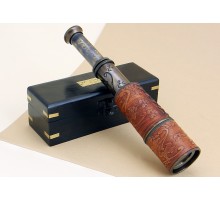 Подзорная труба "W. Ottway London 1915" обтянутая кожей 42 см