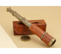 Подзорная труба "J. Scott London 1753" в кожаном футляре 46 см