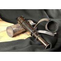 Подзорная труба "Dollond London 1920" в круглом кожаном футляре 42 см