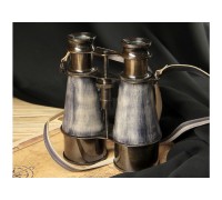Бинокль декоративный винтажный "Silver Age" бронза/кожа